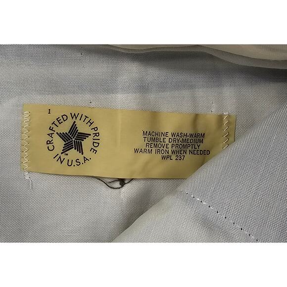 34x29 Unbranded Dress Pant grey Polyester Blend Flat Front EUC vintage USA made - Picture 4 of 8